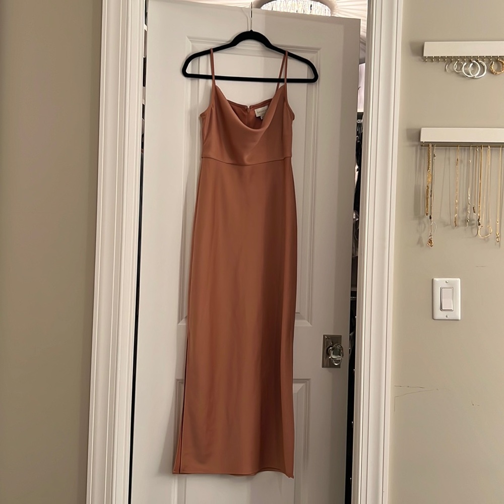 Orangey pink dress worn once size 4
